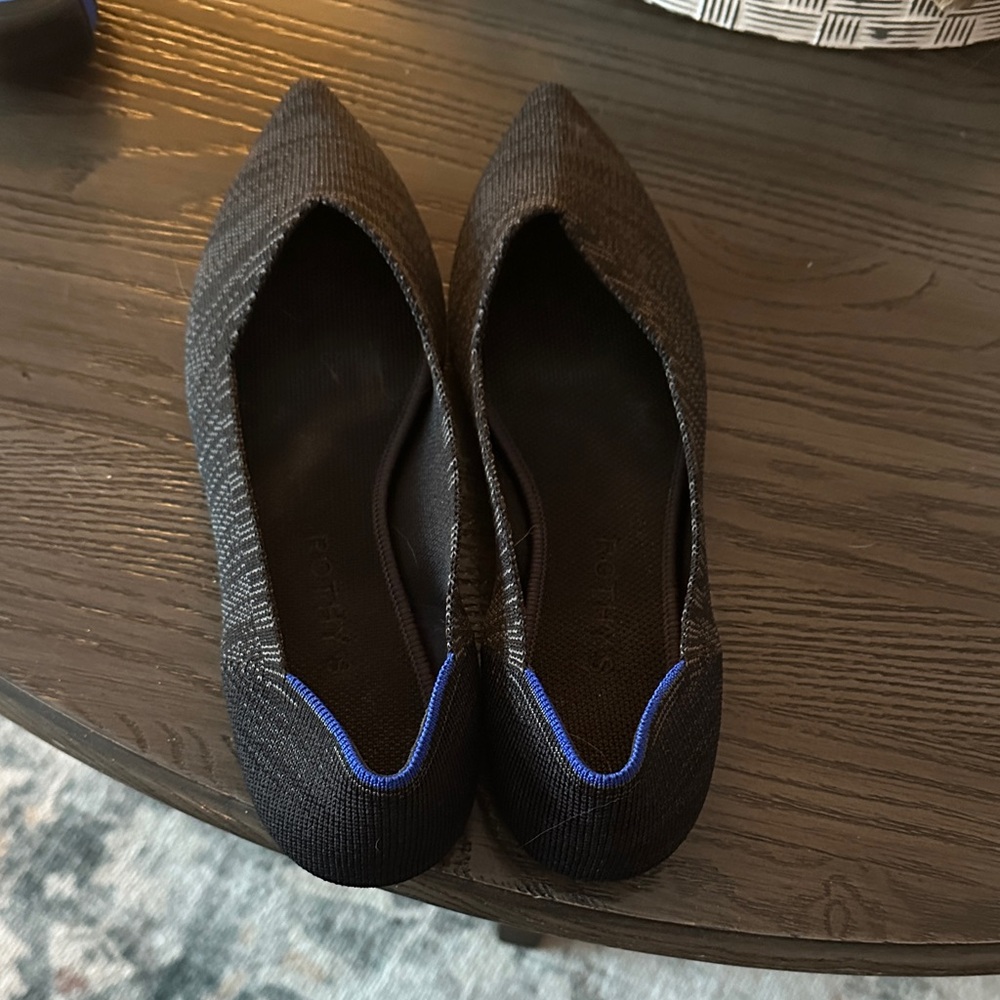 Rothy's Black and Blue Flats